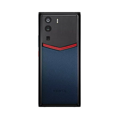 VERTU METAVERTU CURVE PHONE NAVY BLUE ENAMELED CALFSKIN, view 1
