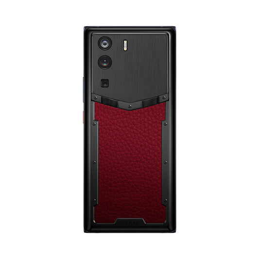 VERTU METAVERTU CURVE PHONE RED GRAINED CALFSKIN, view 1