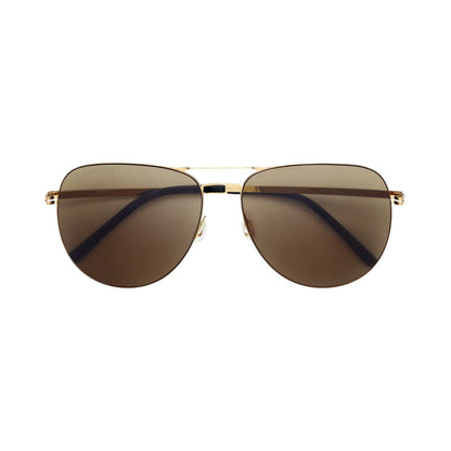 VERTU POLARIZED AVIATOR SUNGLASSES BROWN, view 1