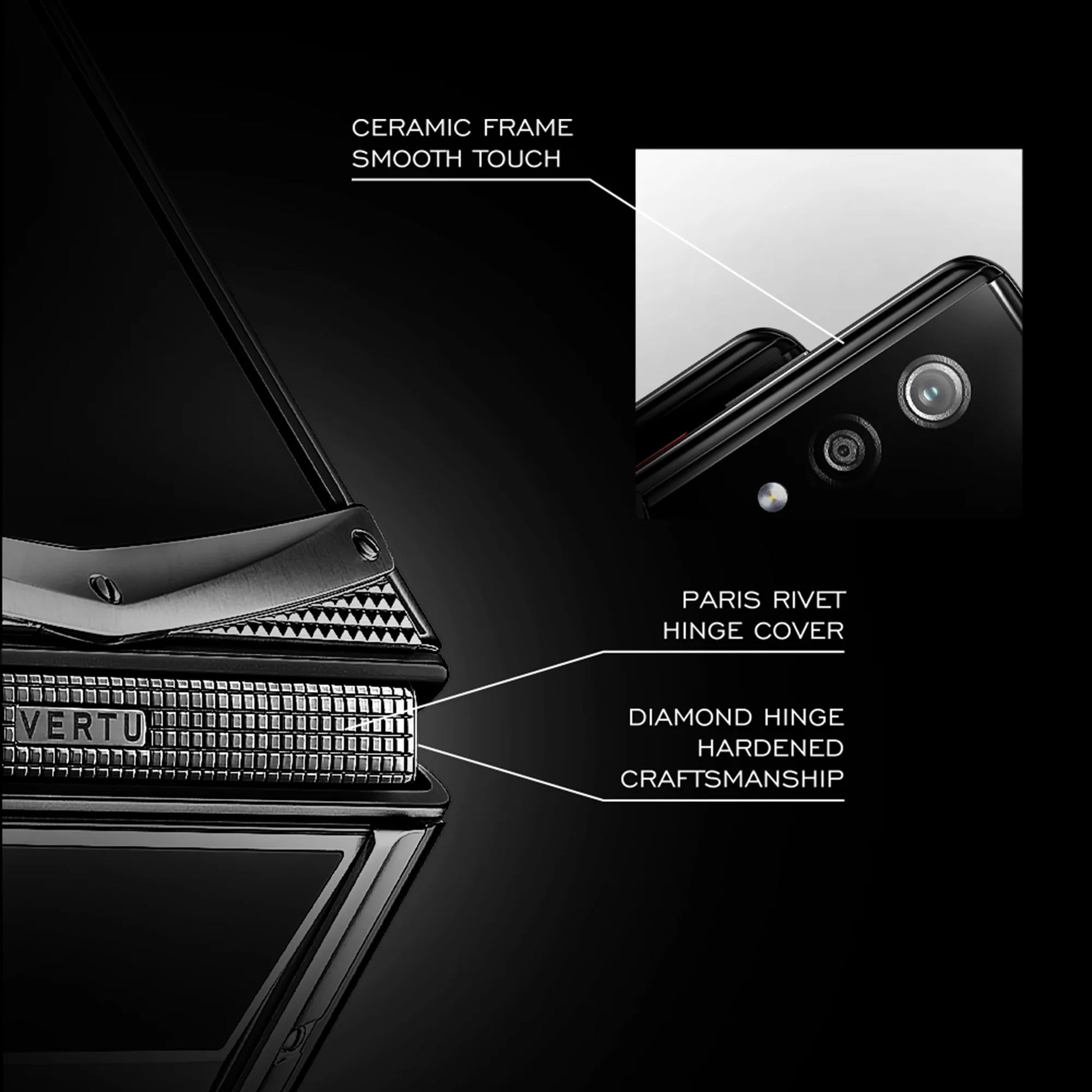 VERTU QUANTUM FLIP PHONE THE 2026 CHINESE ZODIAC EDITION PHOENIX FLAME AGATE, hand-polished agate case, rear panel and screen