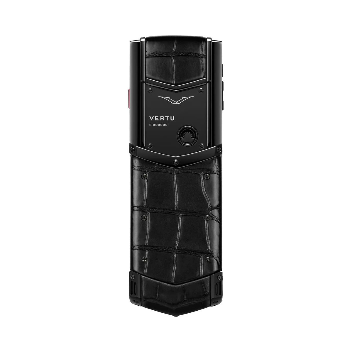 VERTU SIGNATURE S+ PHONE BLACK STEEL BASALT BLACK ALLIGATOR SKIN, view 4