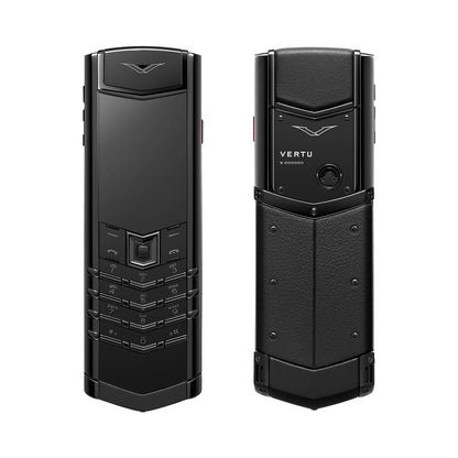 VERTU SIGNATURE S+ PHONE BLACK STEEL BLACK CALFSKIN, view 2