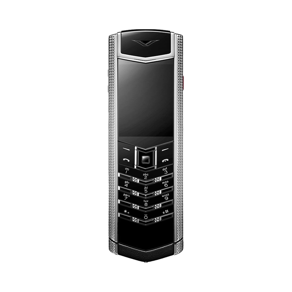 VERTU SIGNATURE S+ PHONE CLOUS DE PARIS PURE SILVER, view 1