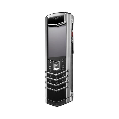VERTU SIGNATURE S+ PHONE WHITE STEEL BASALT BLACK ALLIGATOR SKIN, view 3