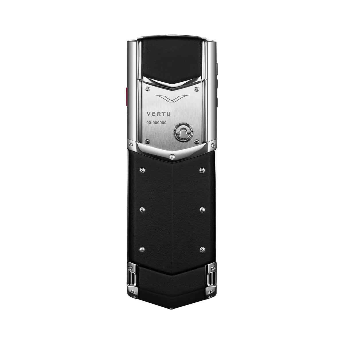 VERTU SIGNATURE S+ PHONE WHITE STEEL BLACK CALFSKIN, view 4