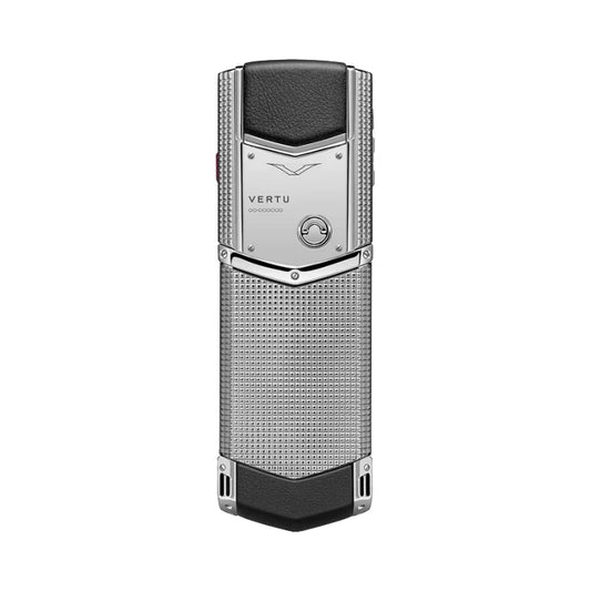 VERTU SIGNATURE V PHONE CLOUS DE PARIS PURE SILVER, view 1
