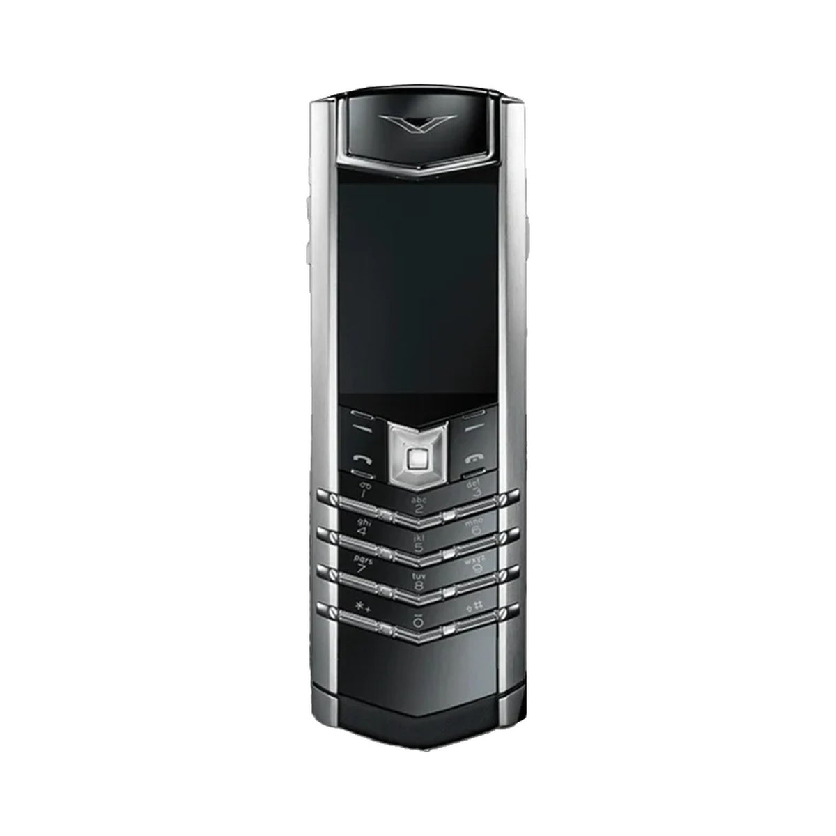 VERTU SIGNATURE V PHONE JADE BLACK CALFSKIN, view 2