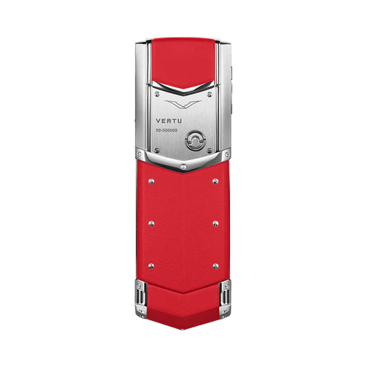 VERTU SIGNATURE V PHONE RASPBERRY RED CALFSKIN, view 1