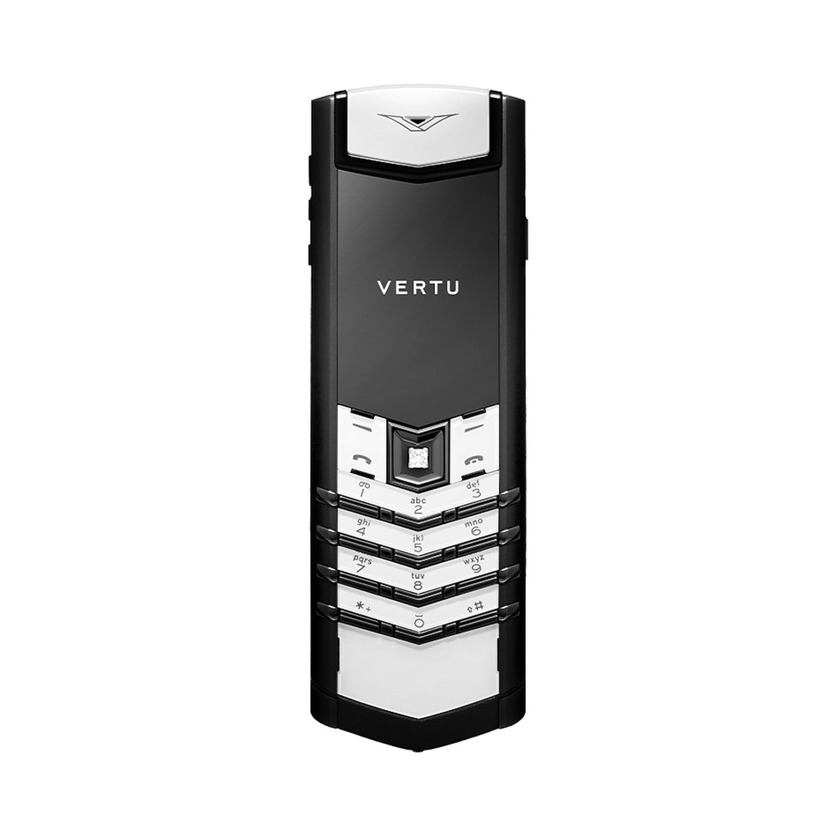VERTU SIGNATURE V PHONE WHITE CALFSKIN CERAMIC KEYPAD, view 2