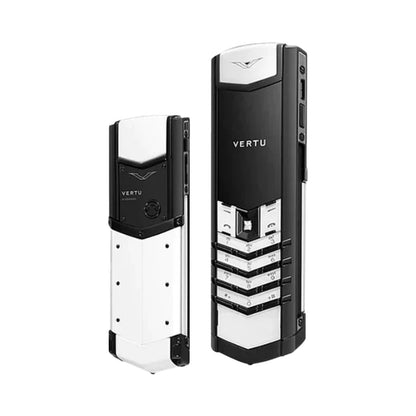VERTU SIGNATURE V PHONE WHITE CALFSKIN CERAMIC KEYPAD, view 3
