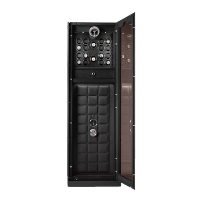 Buben & Zorweg Vision Inbuilt safe, open door with the Time Mover winders and the integrated safe