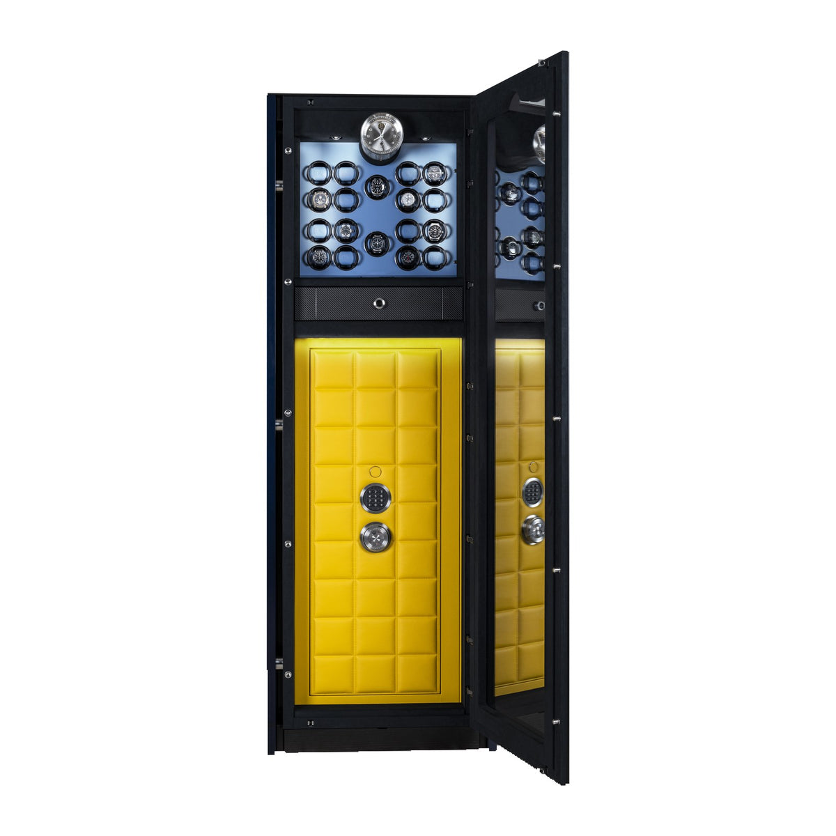 Buben & Zorweg Vision Inbuilt safe, Style Edition with lacquered side parts and leather