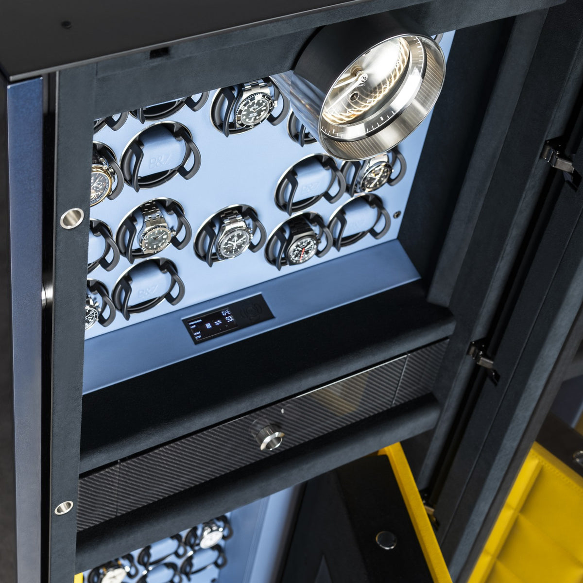 Buben & Zorweg Vision Inbuilt safe, Style Edition, winders and clock