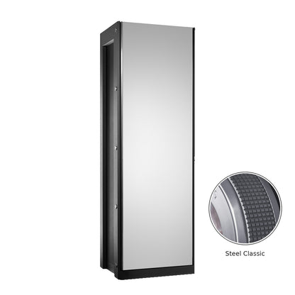 Buben & Zorweg Vision Inbuilt safe with stainless steel classic finish, front view and steel detail